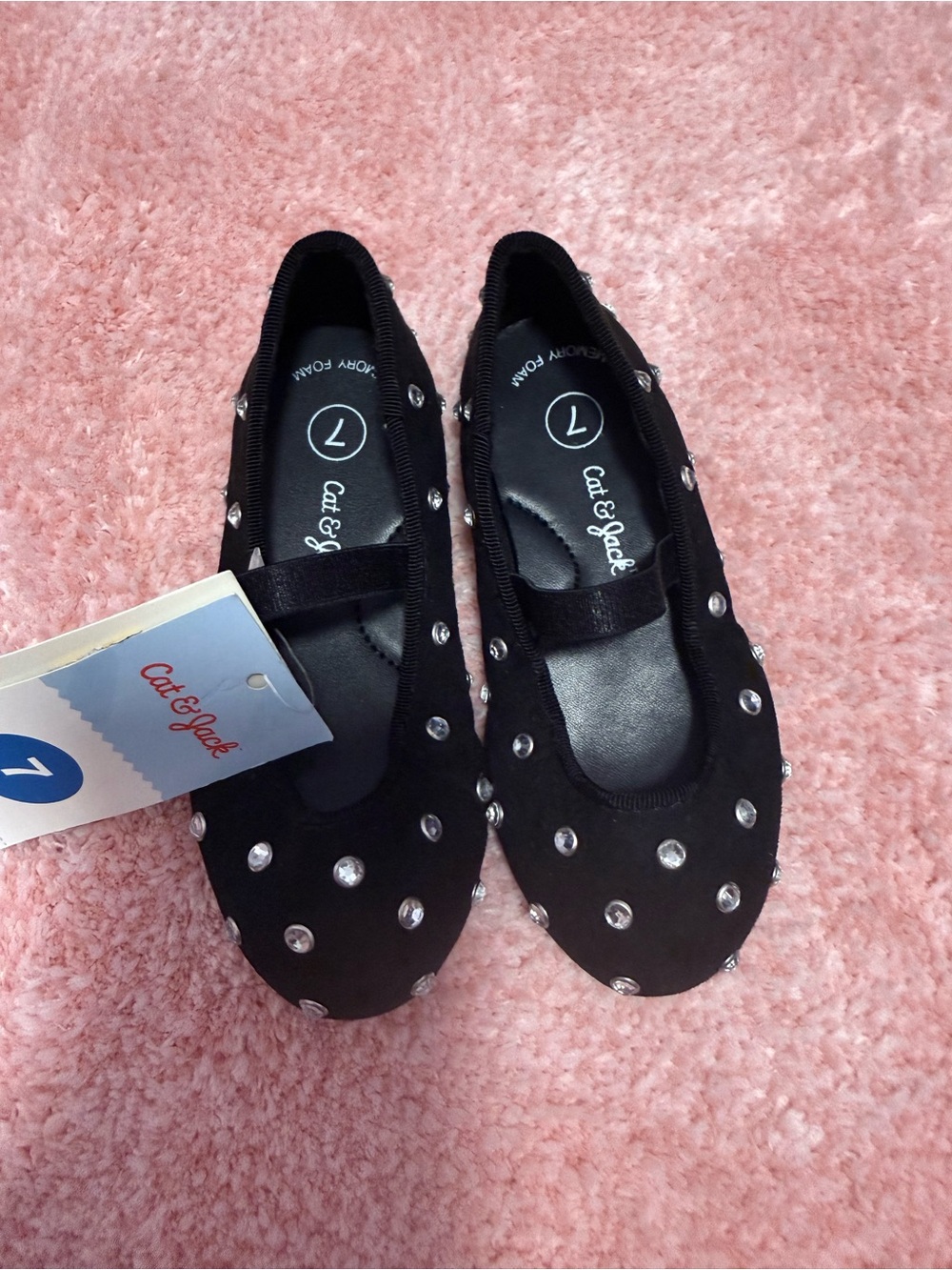 & Other Stories Black Stud-Embellished Mary Jane Flats